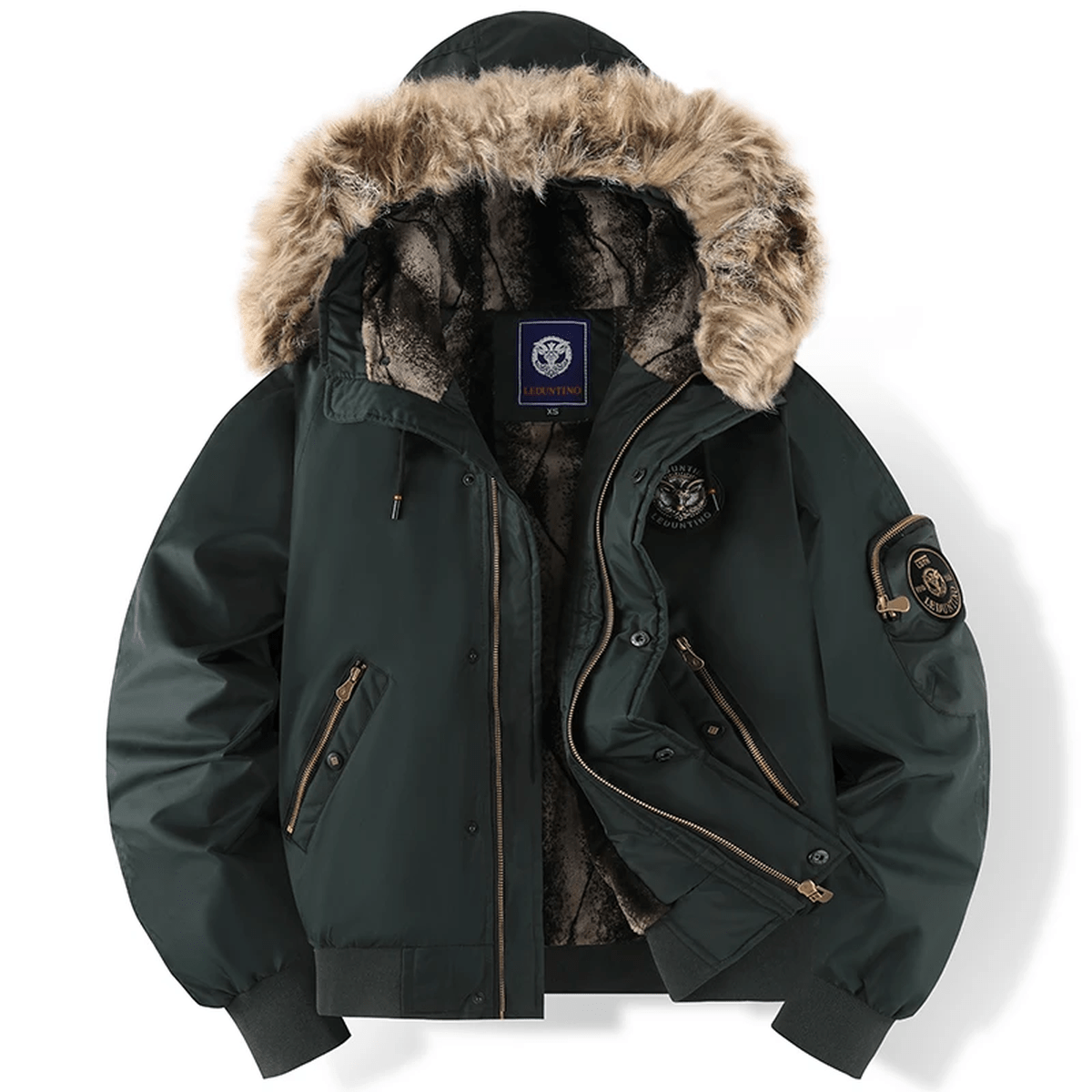 Jack and Jones Men's College Wool Blend Bomber Jacket Jack and Jones Men's College Wool Blend Bomber Jacket