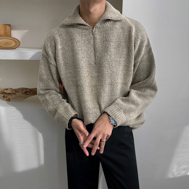 Quarter Zip Trui – Tijdloze Luxe Herenmode