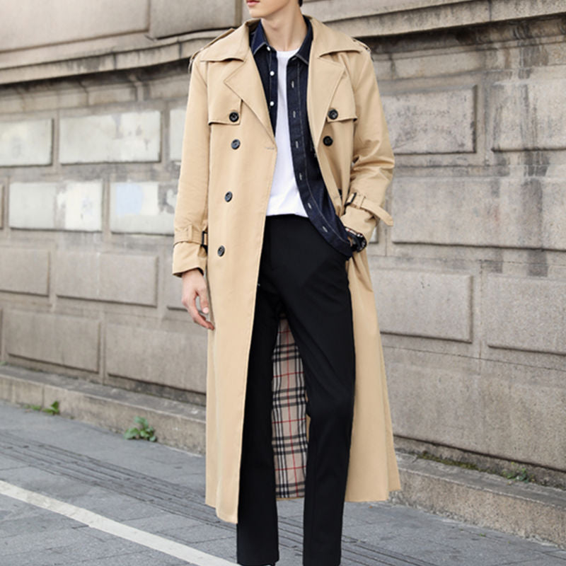 Klassieke Trenchcoat – Tijdloze Herenjas voor Herfst en Winter