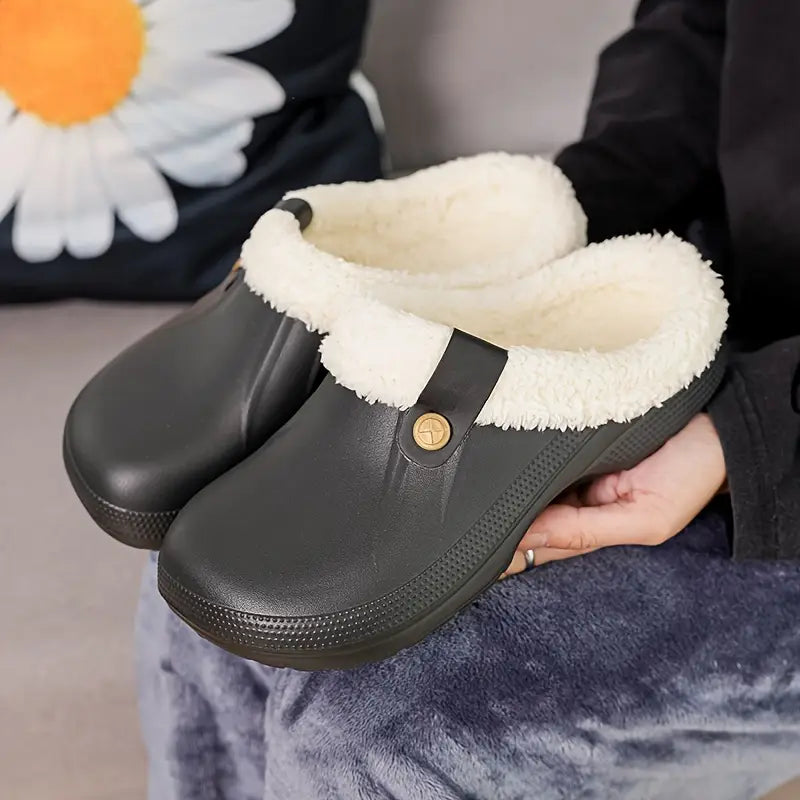 Johanna – Unisex Fleece Gevoerde Clogs