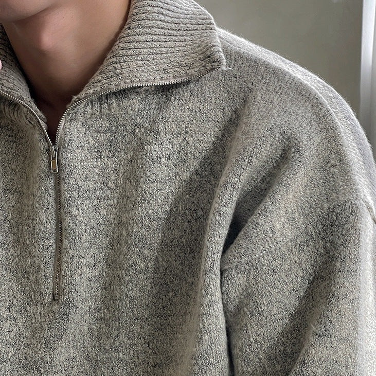 Quarter Zip Trui – Tijdloze Luxe Herenmode