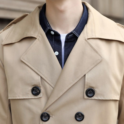 Klassieke Trenchcoat – Tijdloze Herenjas voor Herfst en Winter
