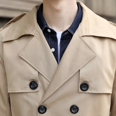 Klassieke Trenchcoat – Tijdloze Herenjas voor Herfst en Winter