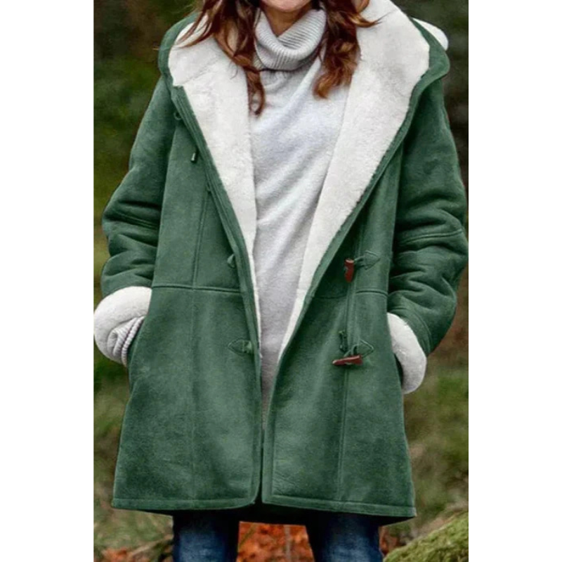 Dames Jas met Fleece Voering en Capuchon