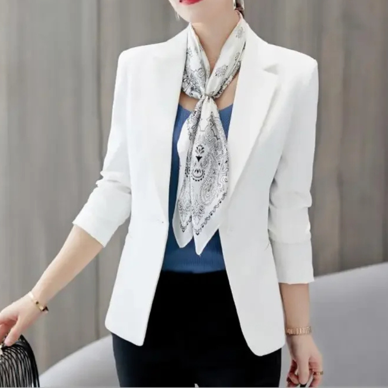 Dames Blazer met Enkele Knoop – Tijdloze All-Season Elegantie