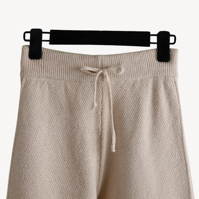 Dames Gebreide Lounge Set – Oversized Trui & Wijde Pantalon