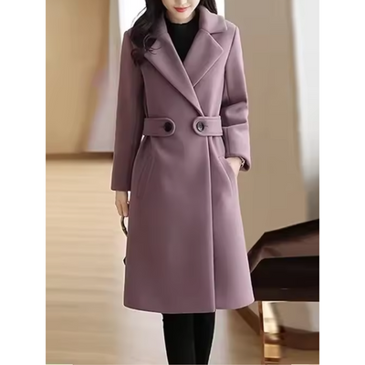 Slim-Fit Winterjas met Ceintuur