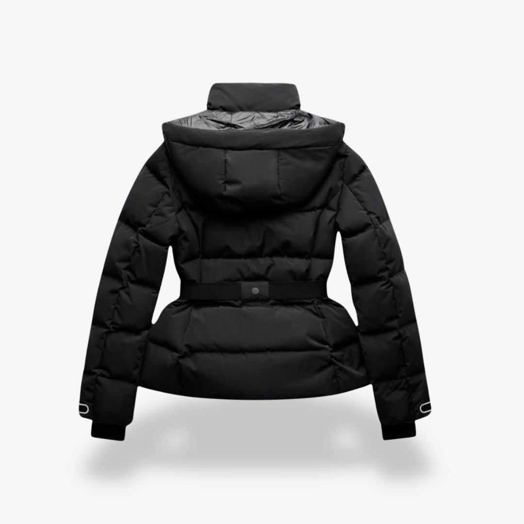 Dames Gewatteerde Puffer Jas met Ceintuur – Waterafstotend & Warm