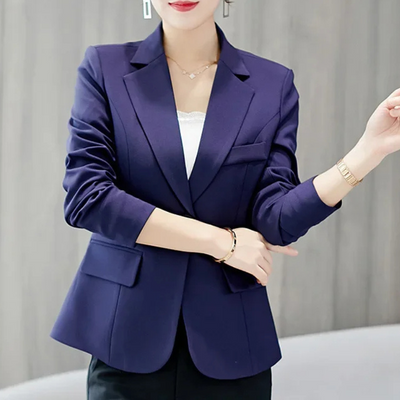 Dames Blazer met Enkele Knoop – Tijdloze All-Season Elegantie