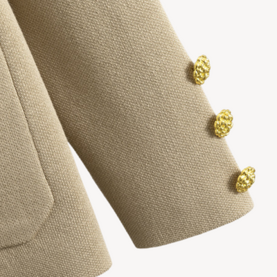 Dames Gebreide Twee-Delige Set – Cardigan & Wijde Pantalon
