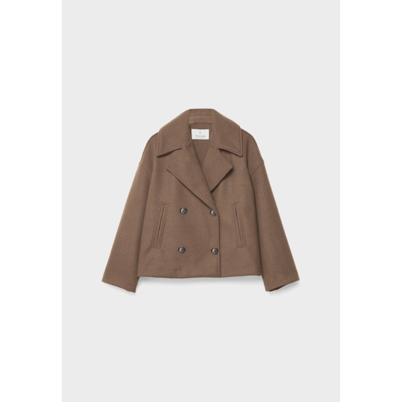 Getailleerde Double-Breasted Dames Jas – Chic & Veelzijdig