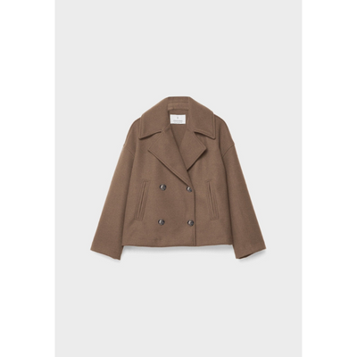 Getailleerde Double-Breasted Dames Jas – Chic & Veelzijdig