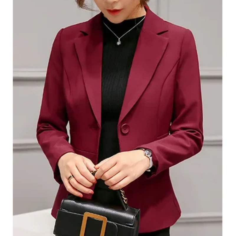 Dames Blazer met Enkele Knoop – Tijdloze All-Season Elegantie