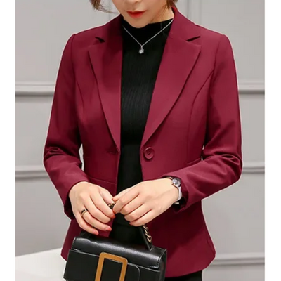 Dames Blazer met Enkele Knoop – Tijdloze All-Season Elegantie