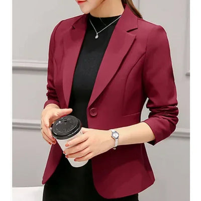 Dames Blazer met Enkele Knoop – Tijdloze All-Season Elegantie