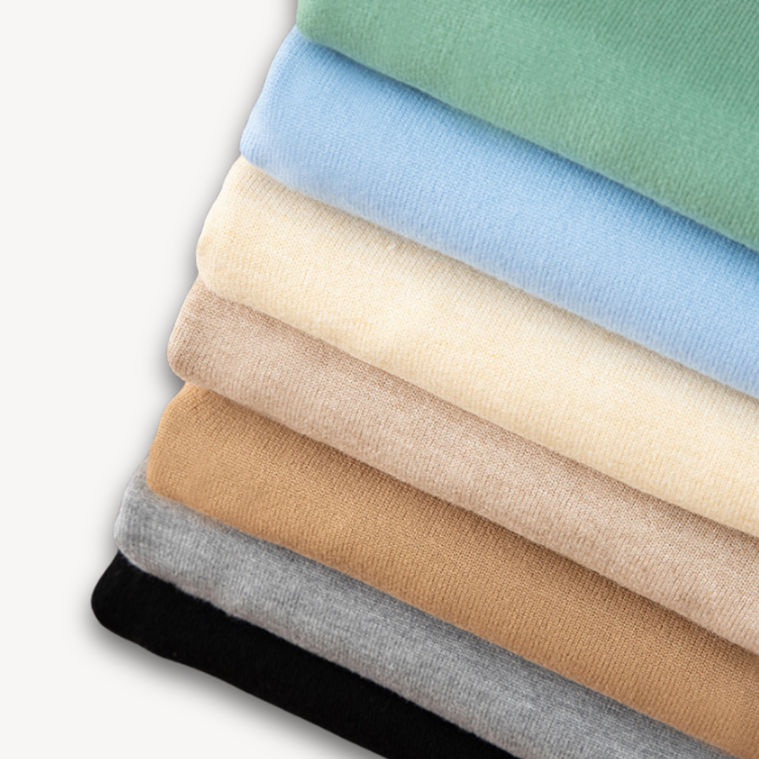 Heren Kasjmier V-Hals Trui – Slim Fit, Zacht & Lichtgewicht