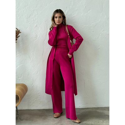 Dames 3-Delige Lounge Set – Zacht & Stijlvol