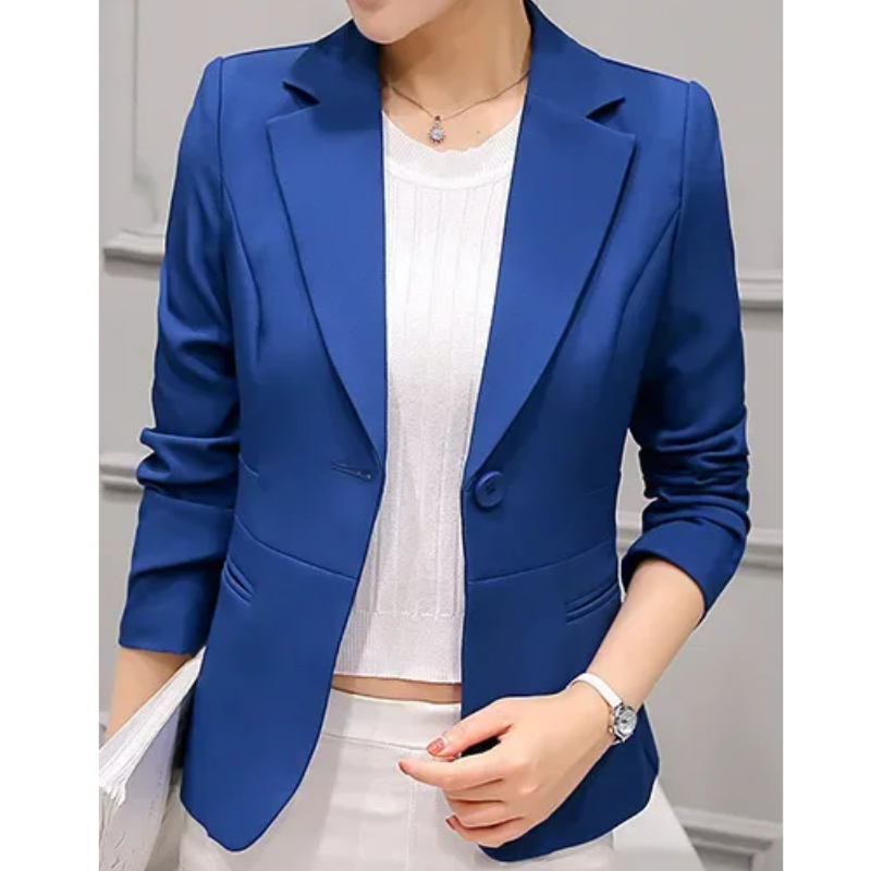 Dames Blazer met Enkele Knoop – Tijdloze All-Season Elegantie