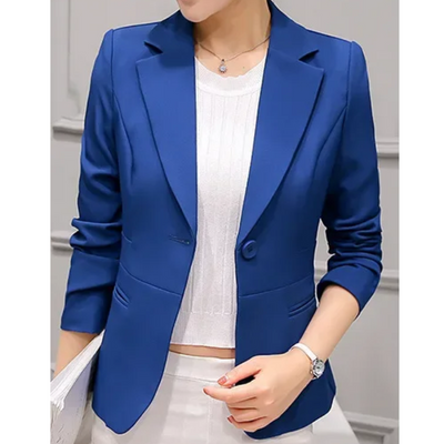 Dames Blazer met Enkele Knoop – Tijdloze All-Season Elegantie