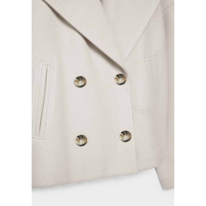 Getailleerde Double-Breasted Dames Jas – Chic & Veelzijdig