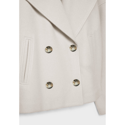 Getailleerde Double-Breasted Dames Jas – Chic & Veelzijdig