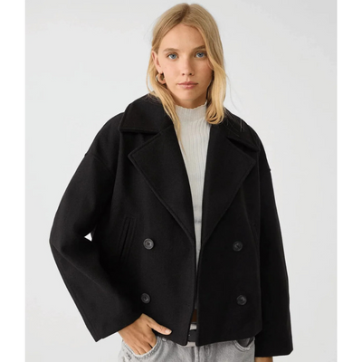 Getailleerde Double-Breasted Dames Jas – Chic & Veelzijdig