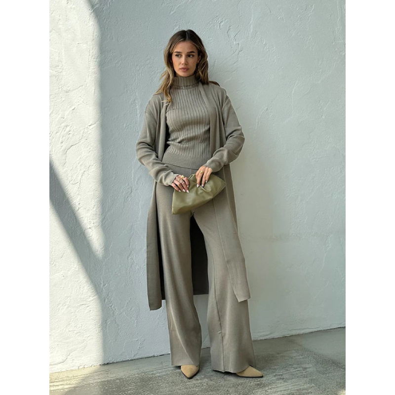 Dames 3-Delige Lounge Set – Zacht & Stijlvol