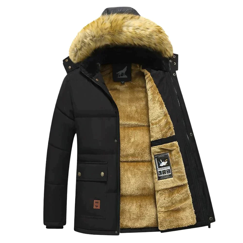 Heren Winterparka met Afneembare Capuchon – Warm & Stijlvol