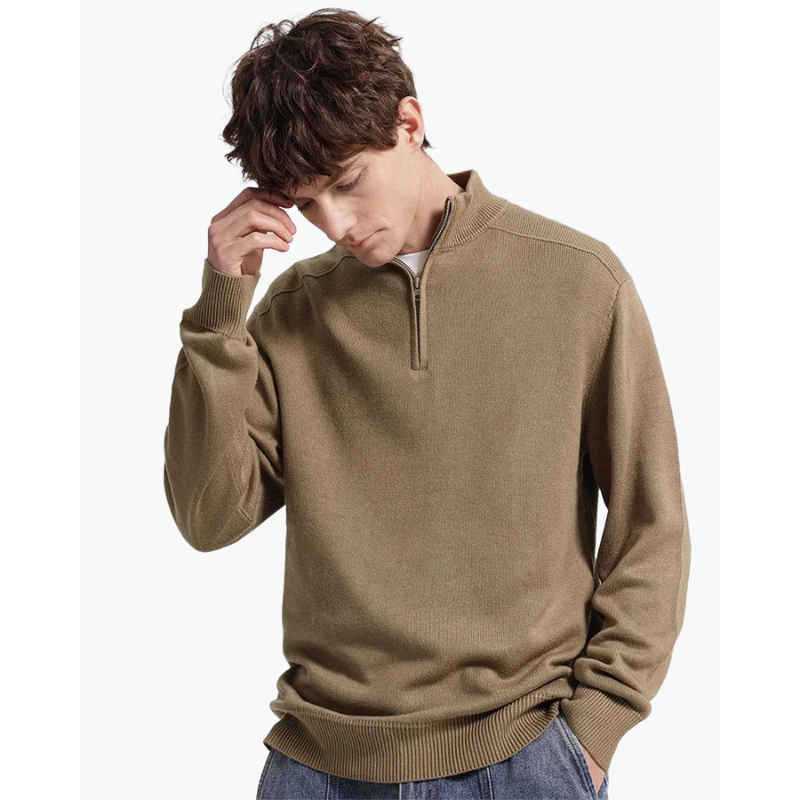 100% Merino Wollen Zip Up