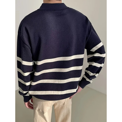 Heren Gestreepte Trui – Casual & Tijdloos Comfort