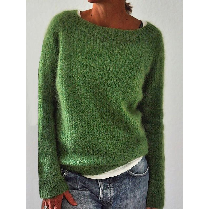 Dames Trui met Ronde Hals – Elegant & Comfortabel