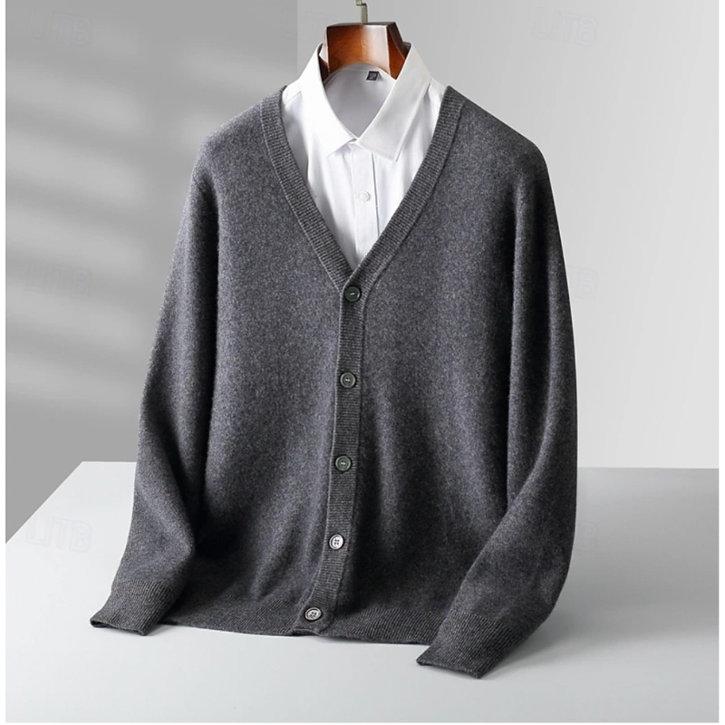 Heren Wollen Vest – Klassiek met V-Hals & Knoopsluiting