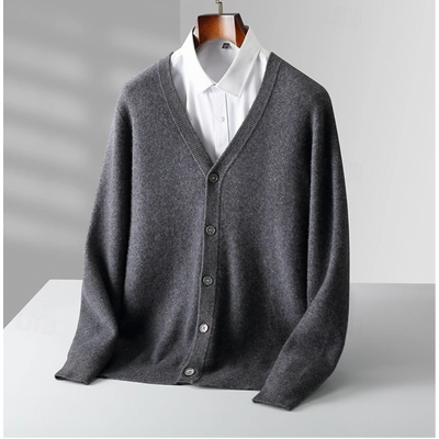 Heren Wollen Vest – Klassiek met V-Hals & Knoopsluiting