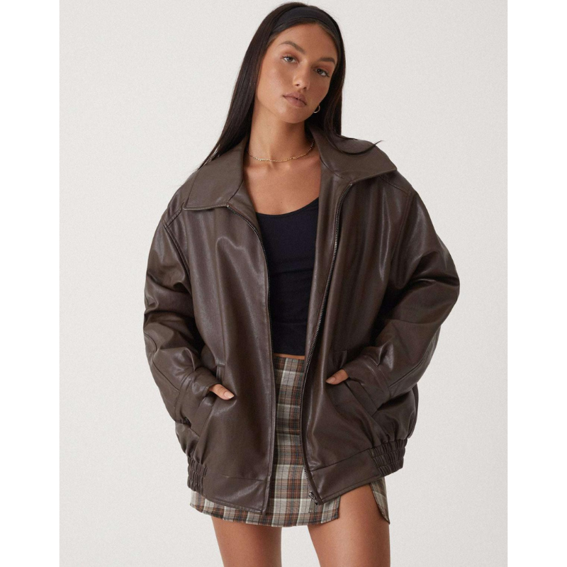 Roma Oversized Dames Leren Jack