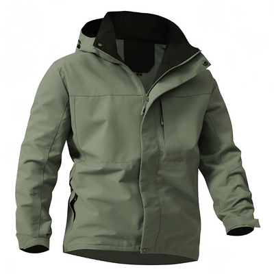 Heren Winterjas – Waterdichte Thermo Jas met Capuchon & Functionele Zakken