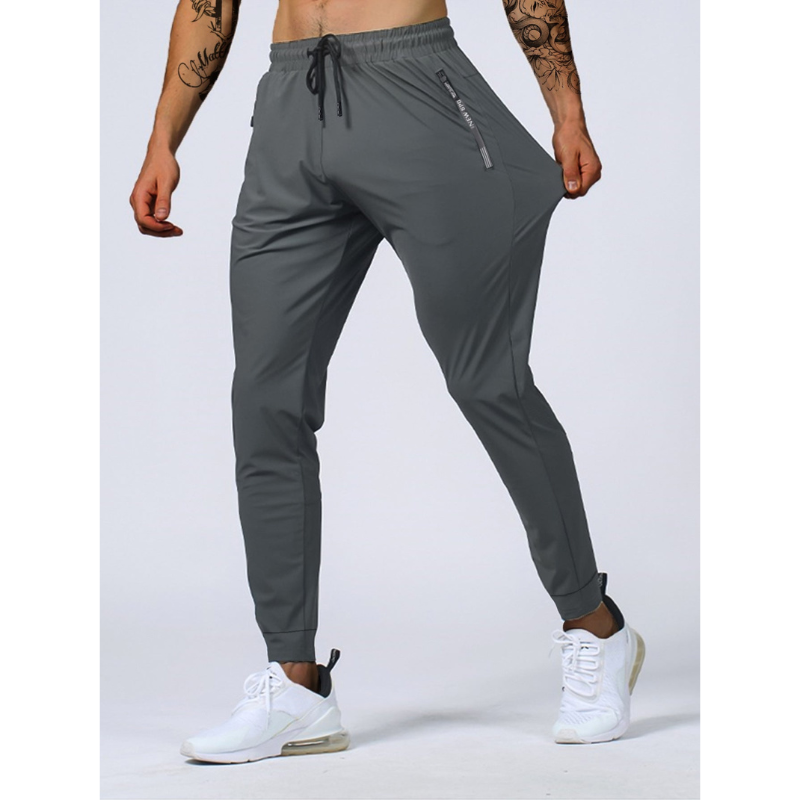 Heren Joggers – Ademend & Stretch met Ritssluiting en Trekkoord