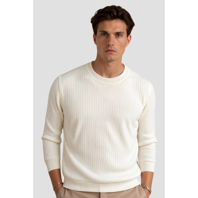 Liam Ribbels Gebreide Longsleeve Trui