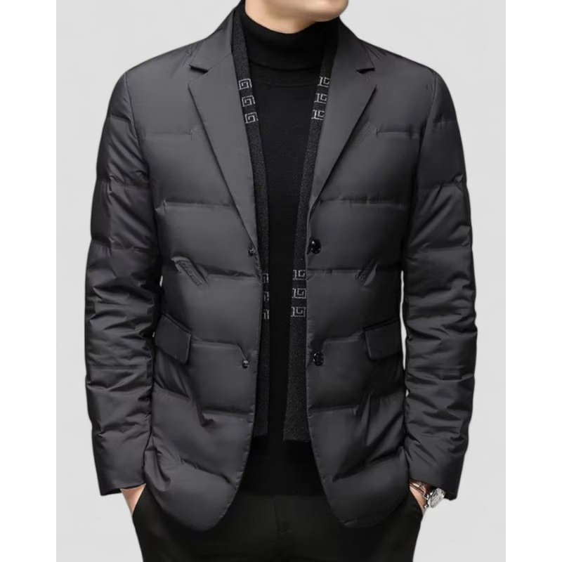 Heren Gewatteerd Quilted Jacket – Elegant & Veelzijdig