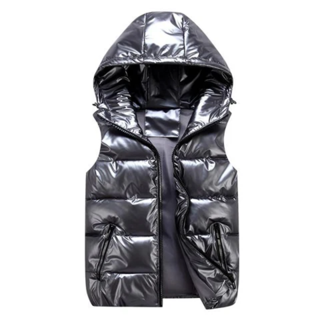 Heren Gewatteerde Bodywarmer met Kap – Warm & Lichtgewicht