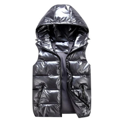Heren Gewatteerde Bodywarmer met Kap – Warm & Lichtgewicht