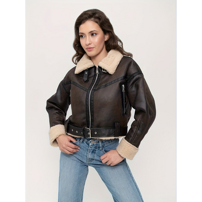 Dames Korte Jas met Reverskraag – Winterstijl