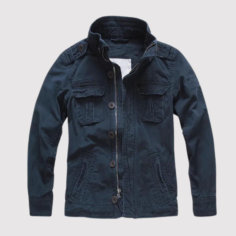 Heren Vintage Jas – Tijdloze Luchtmachtstijl met Premium Katoen