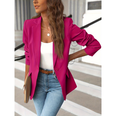 Dames Blazer met Suèdelook