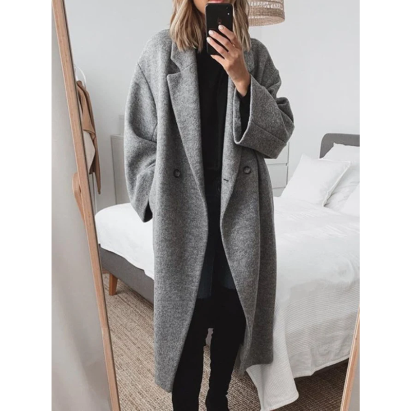 Lange Comfortabele Dames Winterjas – Warm & Elegant (Ook in Plus Size)