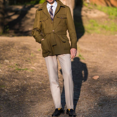 Korte Trenchcoat – Tijdloze Herenjas voor Herfst en Winter
