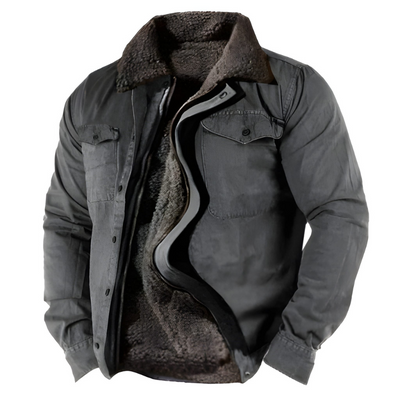 Heren Military Jacket – Winterjas met Functionele Zakken & Duurzaam Design