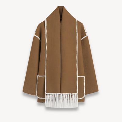 Dames Winterjas met Bijpassende Sjaal – Warm & Elegant