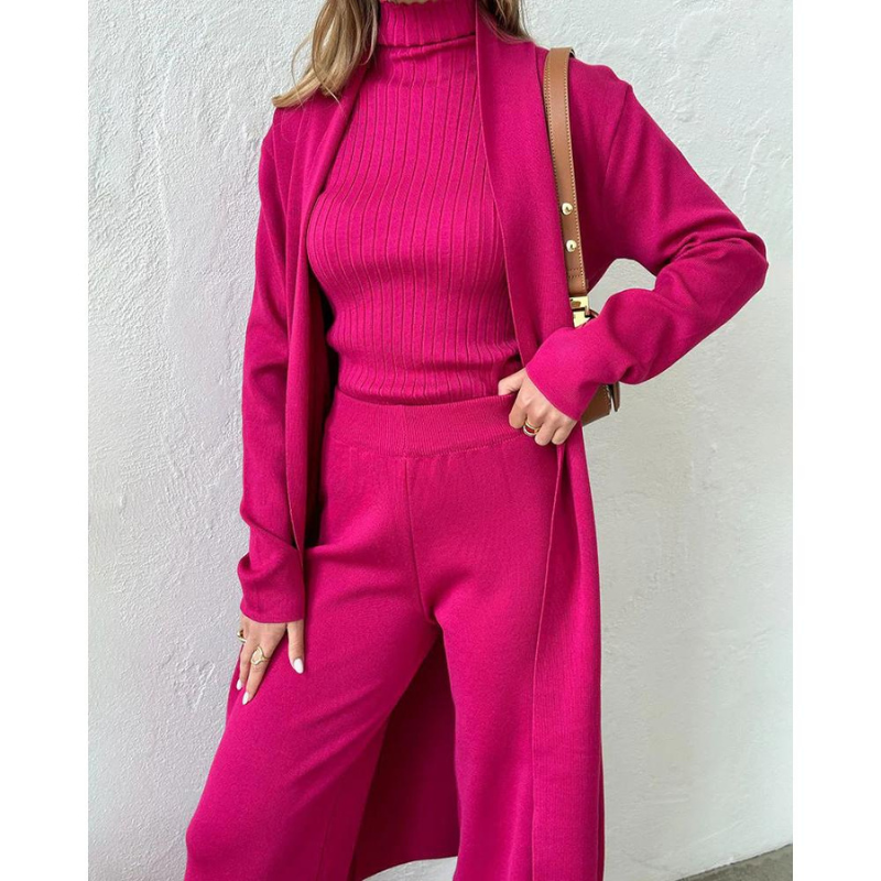 Dames 3-Delige Lounge Set – Zacht & Stijlvol