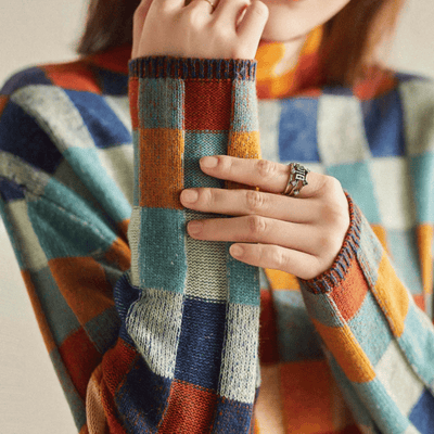 Dames Coltrui met Patchwork Design