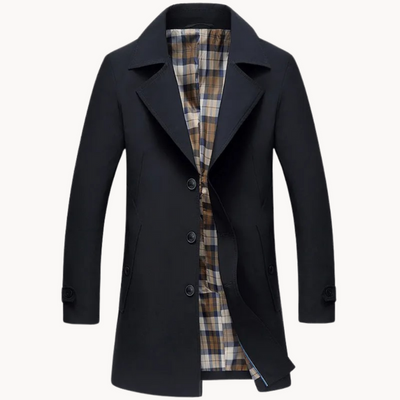 Heren Regenjas Trenchcoat – Tijdloze Winterjas Look met Elegante Stijl